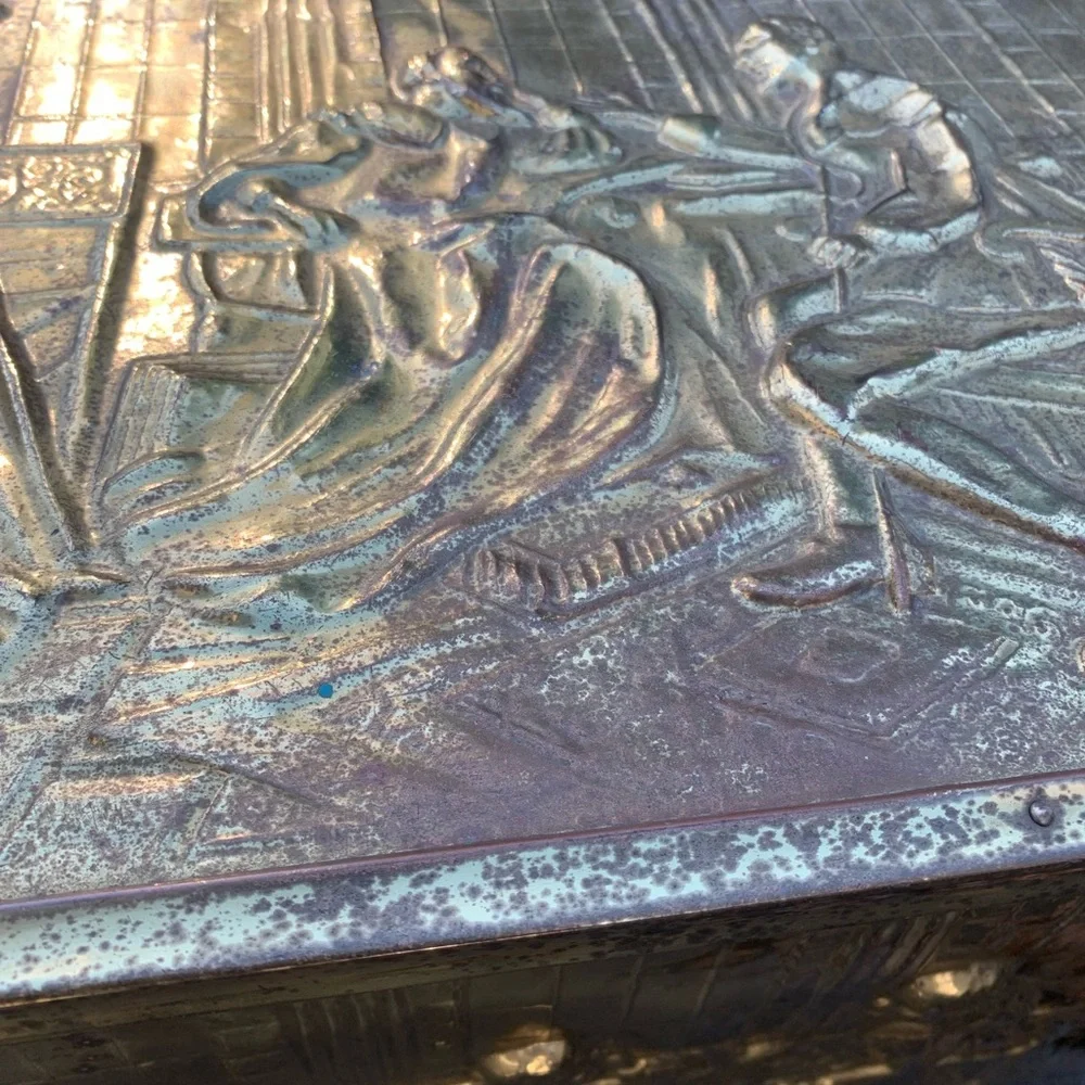 Brass embossed box